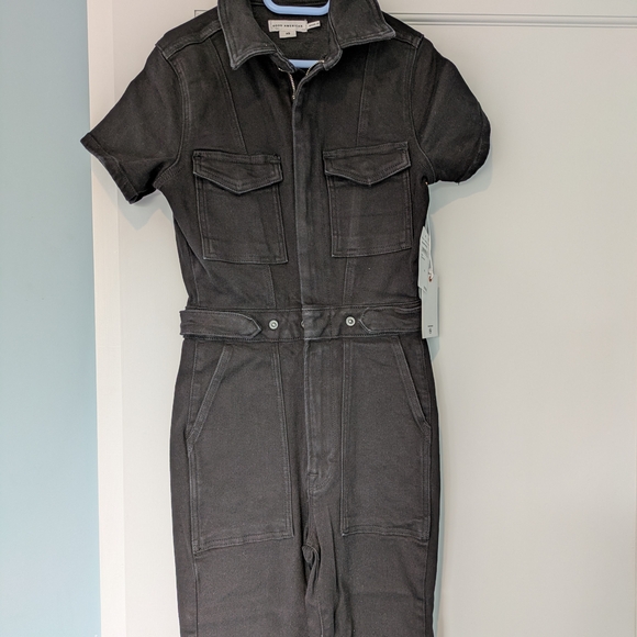 Good American Pants - Everlane Black Denim Jumpsuit